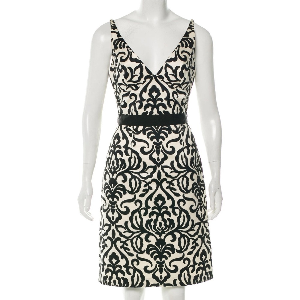 Milly of New York Damask Print A-Line Dress